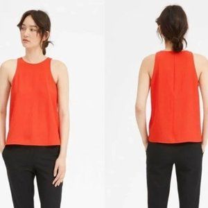 Everlane GoWeave Tomato Red Tank Top Blouse Sleeveless